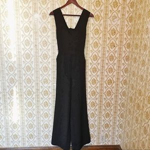 V Neck Jumpsuit with Cut out back & Flare Pants